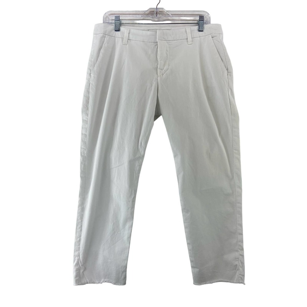 Frank & Eileen White  Straight-Leg Pants Low Rise  Wicklow